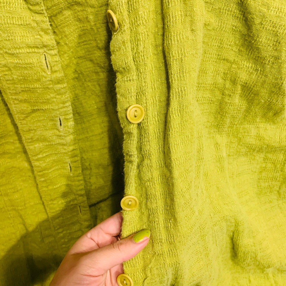 Moss green Flax Linen Tunic
